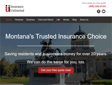 Tablet Screenshot of mtinsuranceunlimited.com
